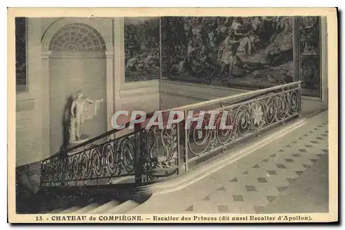 Cartes postales Chateau de Compiegne Escalier des Princes