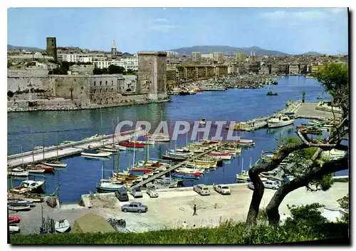 Cartes postales moderne Marseille Entree du Port et Fort St Jean