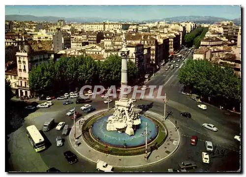 Cartes postales moderne Marseille Place Castellane et le Boulevard Baille