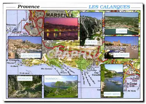 Cartes postales moderne Provence Les Calanques Marseille