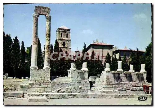 Moderne Karte Arles B du R Theatre antique Les deux Colonnes et le Clocher des St Trophime