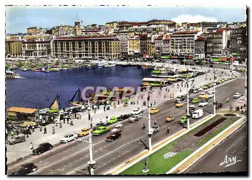 Cartes postales moderne Marseille Quai des Belges et quai du Port