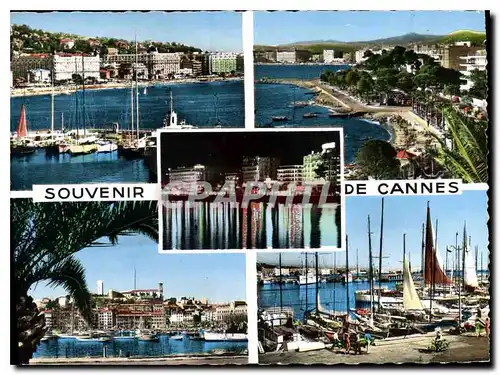 Moderne Karte Souvenir de Cannes