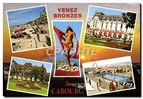 Cartes postales moderne Venez bronzer a Cabourg