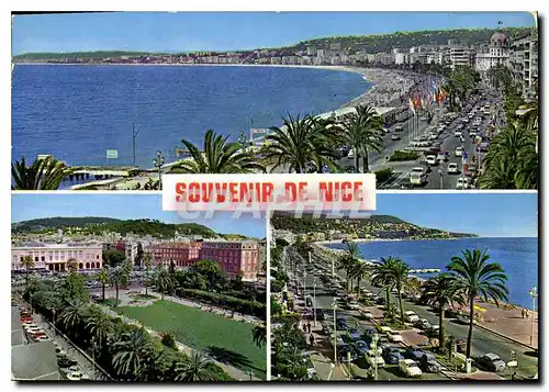 Moderne Karte Souvenir de Nice