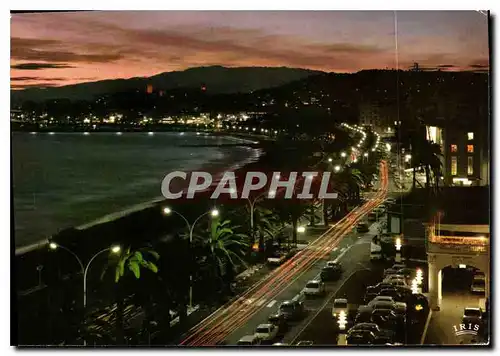 Cartes postales moderne Reflets de la Cote d'Azur Cannes A Mmes La Croisette au crepuscule