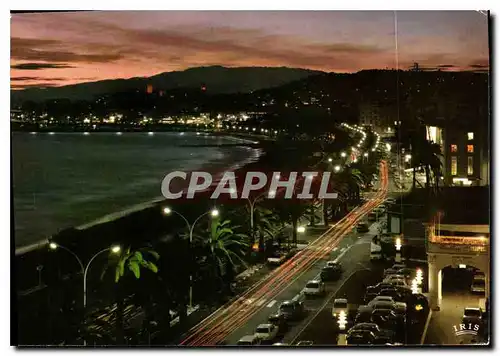 Moderne Karte Reflets de la Cote d'Azur Cannes A Mmes La Croisette au crepuscule
