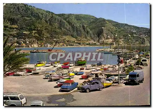 Cartes postales moderne Menton AM Le Port Garavan et la Frontiere