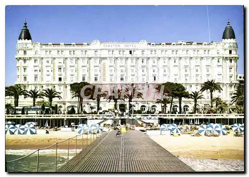 Moderne Karte Cannes Alpes Maritimes Sur la Croisette le Carlton