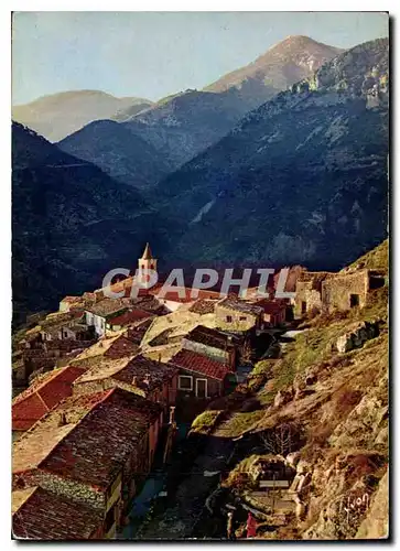 Cartes postales moderne La Cote d'Azur miracle de la nature Les environs de Menton AM Coucher de soleil sur Sainte Agnes