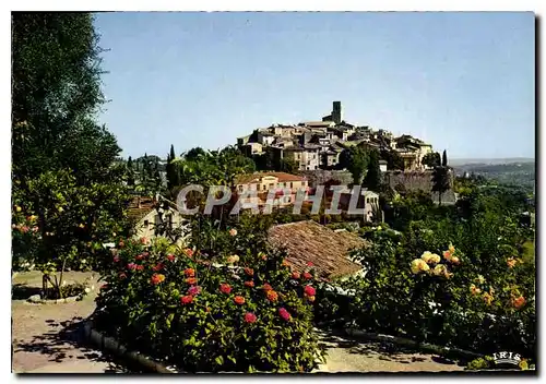 Moderne Karte Reflets de la Cote d'Azur St Paul de Vence AM Vue generale