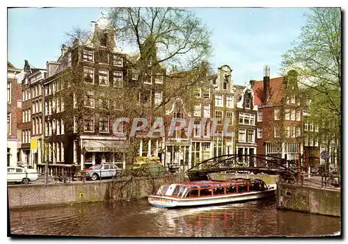 Moderne Karte Amsterdam Holland Singel Brouwersgracht