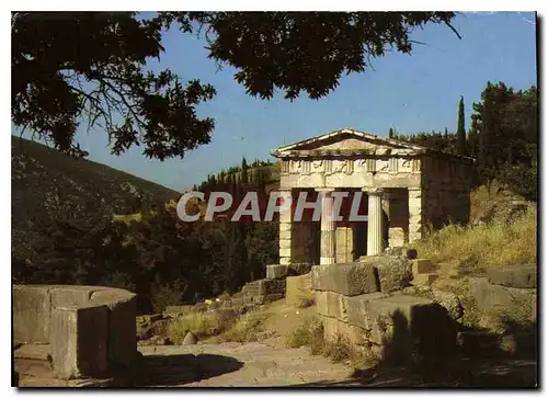 Cartes postales moderne Le Monde de la Greece Le tresor des Atheniens a Delphes