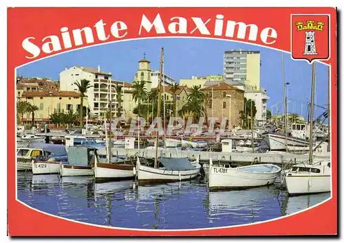 Moderne Karte Sainte Maxime Cote d'Azur
