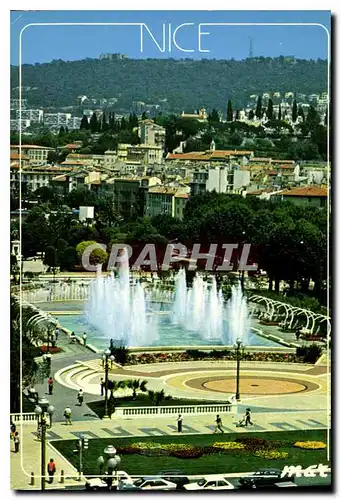 Cartes postales moderne Nice La Cote d'Azur Le Jardin de l'Esplanade du Pallon