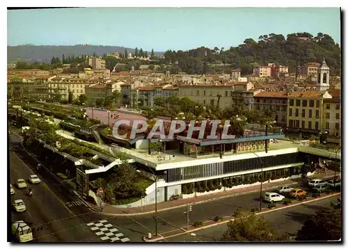 Moderne Karte Nice Les jardins suspendus devant la vieille ville