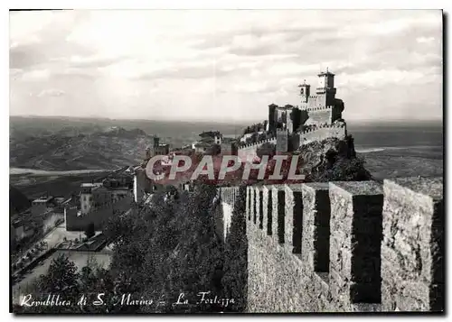 Moderne Karte Repubblica di S Marino la Fortezza