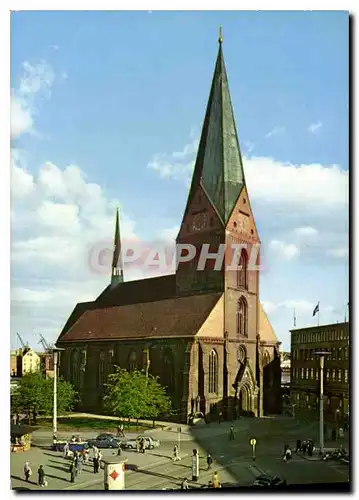 Cartes postales moderne Kiel Market square and St Nicholas Church