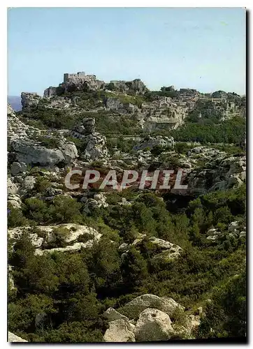 Moderne Karte Reflets de Provence les Baux de Provence B du R le Val d'Enfer et le Village des Baux