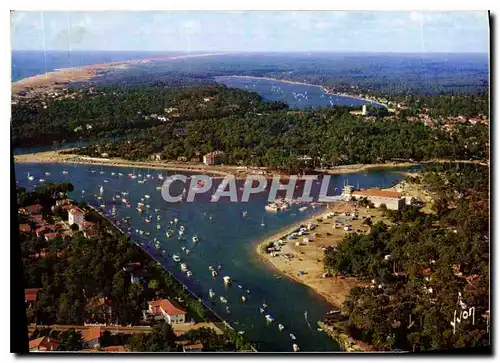Cartes postales moderne Couleurs et Lumiere de France Capbreton Hossegor Landes le Port de Plaisance au fond a droite le