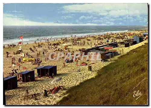 Moderne Karte Mimizan Plage Landes vue generale sur la plage Sud