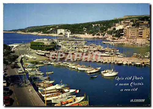 Moderne Karte Cassis Bouches du Rhone le Port