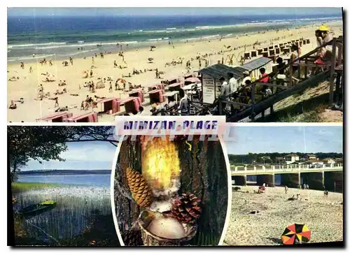 Cartes postales moderne Mimizan Landes la Plage le Lac Pot de resine le Pont sur le Courant