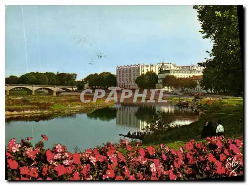 Moderne Karte Dax Landes le Pont sur l'Adour et le Splendid