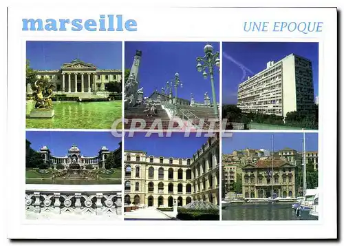 Cartes postales moderne Marseille Bouches du Rhone France le Palais de Justice les escaliers de la Gare Saint Charles la