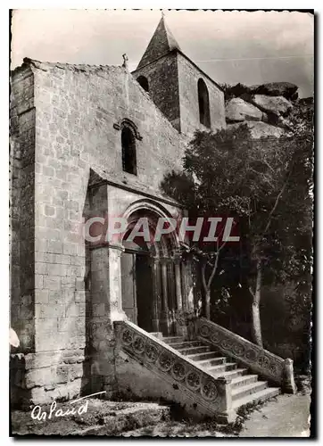 Moderne Karte Les Baux de Provence B du Rhone Eglise Saint Vincent Portail roman XII