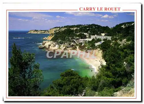 Moderne Karte Carry le Rouet Bouches du Rhone la Calanque des eaux Salees