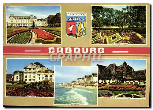 Cartes postales moderne La Cote Fleurie Cabourg Calvados la plage des fleurs