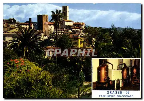 Cartes postales moderne Grasse cite des fleurs et des parfums la Vieille Ville Jardin des Plantes Alambics de la Parfume