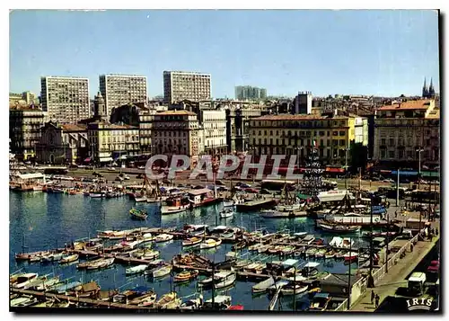 Cartes postales moderne Reflets de Provence Marseille un coin du Vieux Port le Quai des Belges et l'entree de la Canebie