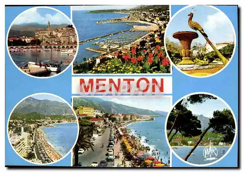 Cartes postales moderne La Cote d'Azur Menton la Perle de France