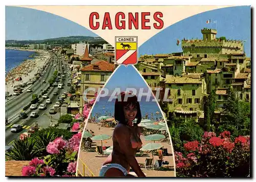 Cartes postales moderne Cote d'Azur Cagnes Alpes Maritimes