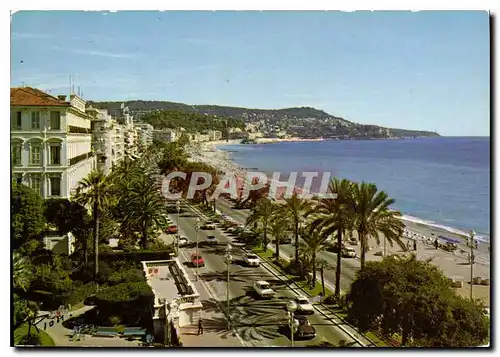 Cartes postales moderne La Cote d'Azur Inoubliable Nice Quai des Etats Unis vue sur la Chateau le Mont Boron et le Cap F