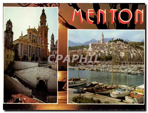 Cartes postales moderne La Cote d'Azur inoubliable Menton