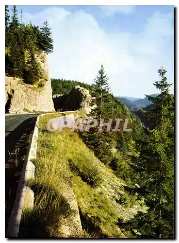 Moderne Karte Les Beaux Sites du Jura le Turu Route Morez les Rousses