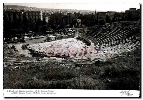 Moderne Karte Athenes Theatre de Dionysos