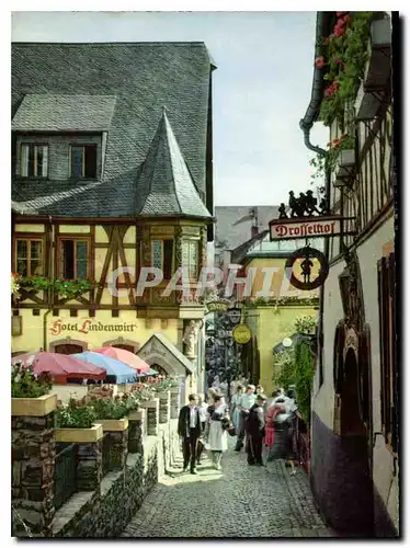 Moderne Karte Rodesheim Am Rhein