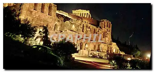 Moderne Karte Athens l'Odeon d'Herode Atticus