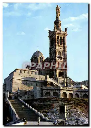 Moderne Karte La France Mariale Marseille Basilique Notre Dame de la Garde