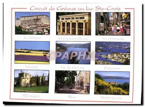 Cartes postales moderne Circuit Touristique Greoux les Bains