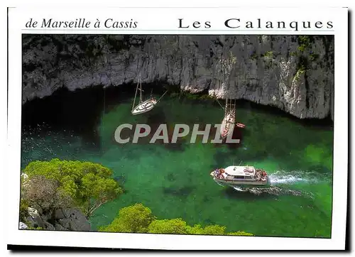 Cartes postales moderne De Marseille a Cassis Les Calanques