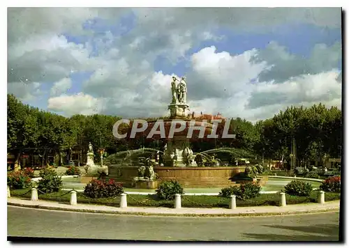 Cartes postales moderne La Cite du Roy Rene Aix en Provence la grande Fontaine sur la Rotonde