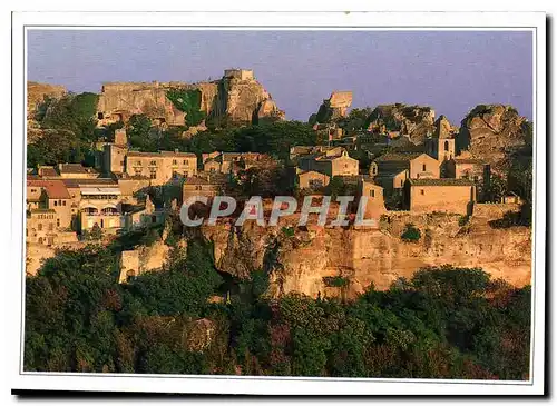 Moderne Karte Au coeur de la Provence Village des Baux de Provence et ruines du chateau feodal