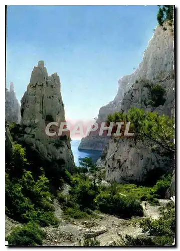 Moderne Karte Nos Belles Calanques Cassis B du R