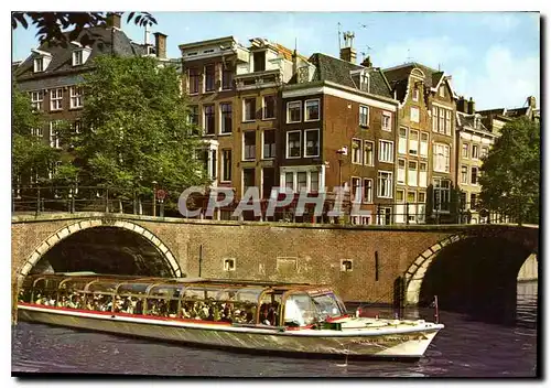 Moderne Karte Amsterdam Holland Pres des Sept Ponts