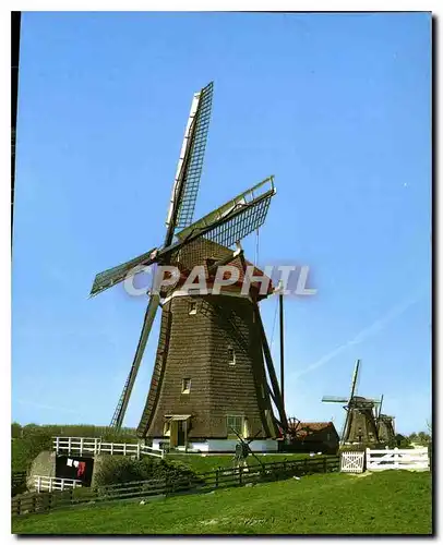 Moderne Karte Leidschendam Holland Moulin a vent